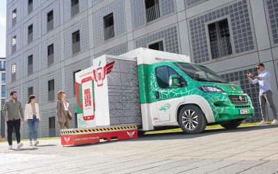 Statt des Postboten klingelt zukünftig die mobile Paketstation