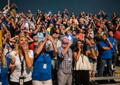 Zuschauer beim Launch der SES am Weltraumbahnhof Cape Canaveral im US-Bundesstaat Florida