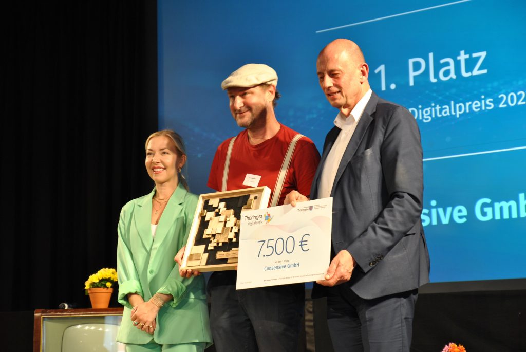 Consensive GmbH aus Weimar macht den 1. Platz beim Thüringer Digitalpreis