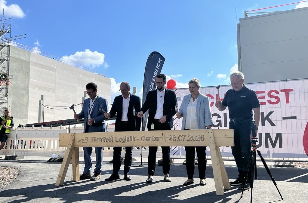 N3 feiert Richtfest für neues Logistikzentrum in Arnstadt